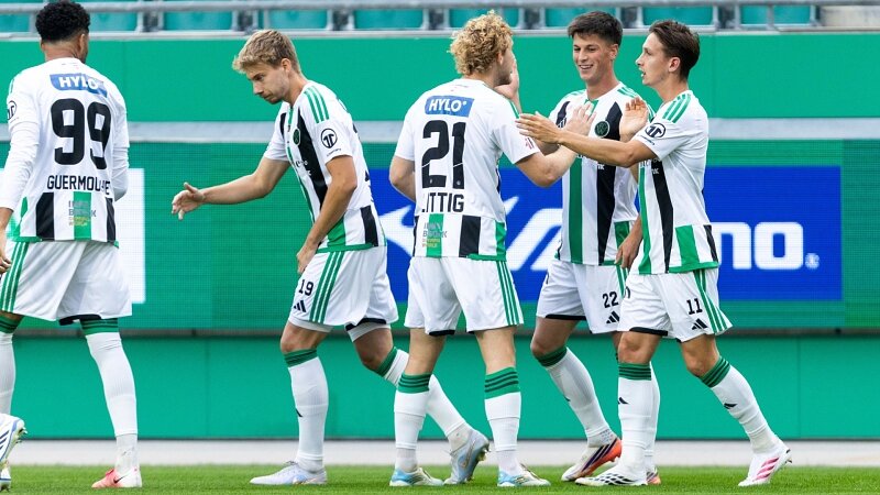 Highlights: Wacker rettet späten Sieg bei Rapid II