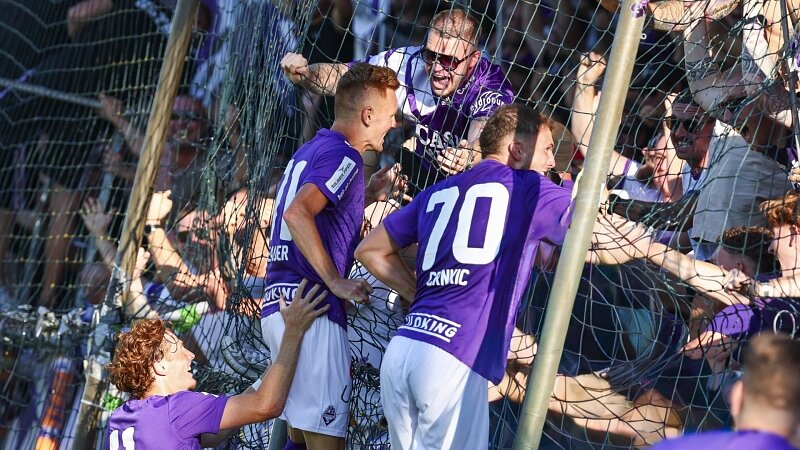 Highlights: Nach frühem Rückstand: Austria Salzburg schießt die Vienna ab