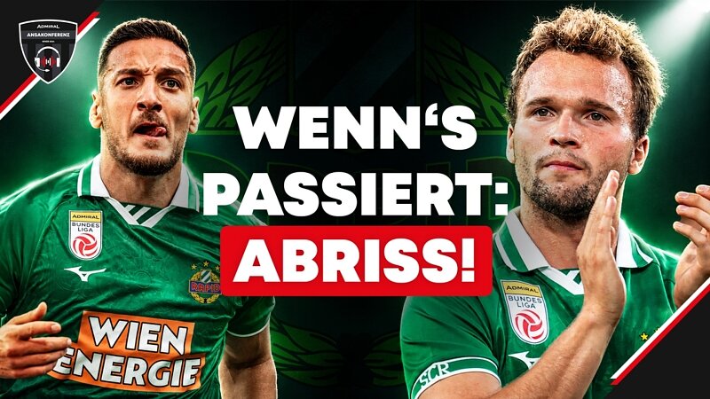 Ansakonferenz beim SK Rapid: Seidl & Kara im Talk