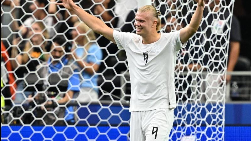 Highlights: So schießt Haaland Norwegen ins Achtelfinale