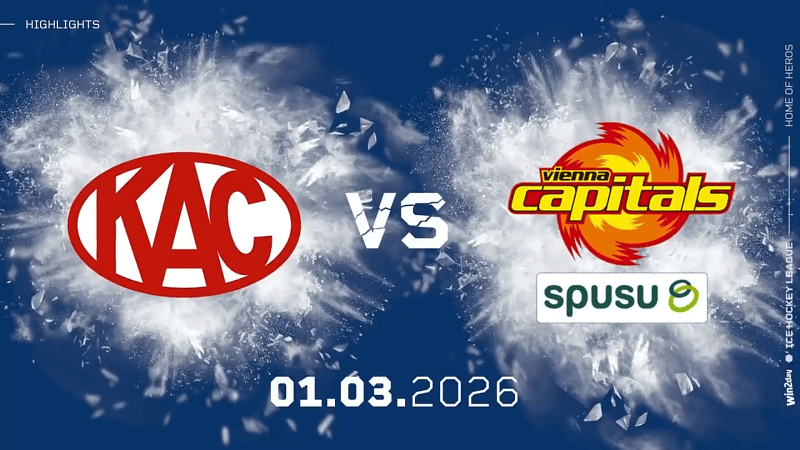 Highlights: KAC verspielt Platz 1 gegen die Capitals